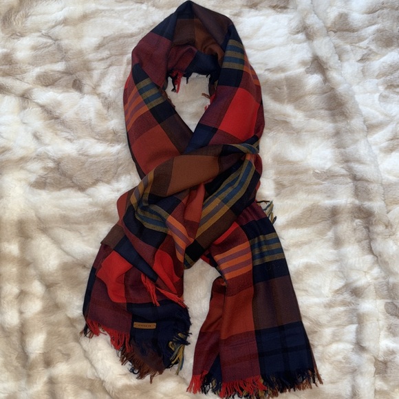 Coach Large Wool Scarf - Picture 1 of 3